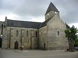 The church in Aubigné-sur-Layon