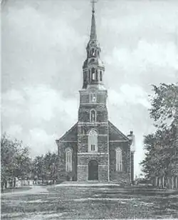Saint-Martin de Laval parish church prior to the fire in 1942