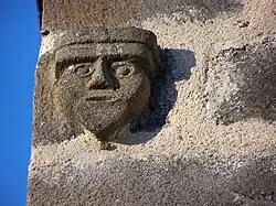 Detail of the bell tower of the church