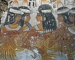 Egyptian long lutes, c. 1350 BC
