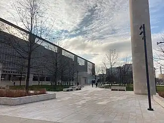 Eisenhower Memorial facing west, December 2020