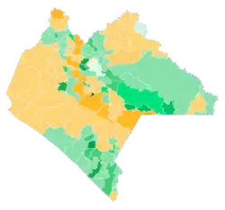 Breakdown by municipalities of the results of the Chiapas gubernatorial election in 2006.