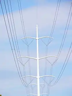 A double-circuit line
