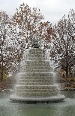 Goodale Park Fountain in the fall
