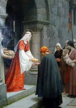 The Charity of Elisabeth of Hungary (1915) by Edmund Blair Leighton