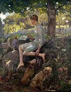 Elizabeth Forbes, The Half Holiday, Alec home from school