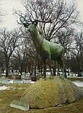 Elk by Eli Harvey in Minneapolis cemetery