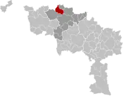 The municipality in Ath arrondissement in the province of Hainaut
