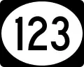 Highway 123 marker
