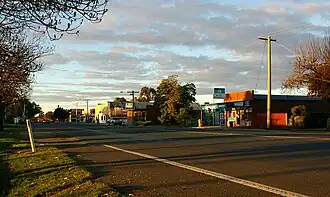 Looking north along Railway Place