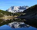 Southwest aspect reflected in Elmsee Lake