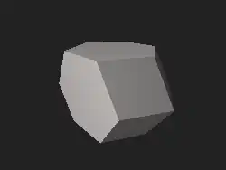 3D model of an elongated dodecahedron