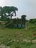 Embankment Gate Of Dam On River Budhi Gandak Rampurwa in Mehsi