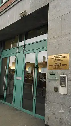 Embassy of Poland public office on Eden Quay, Dublin 1.