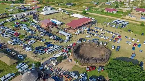 Scores gather for the annual Ummemo Cultural Event in 2023 at the Embhuleni royal household, Badplaas