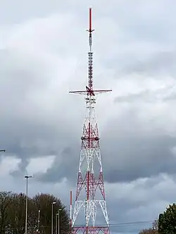 Wavre transmitter's main mast