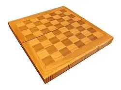 An empty 8×8 checkerboard