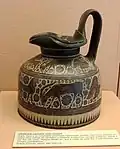Corinthian oinochoe with lid, c. 600–575 BC