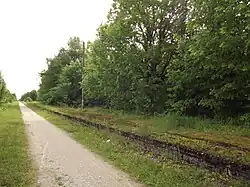 Platform of the former Ellamaa railway station
