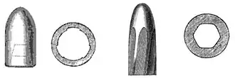 Comparison of Enfield and Whitworth rifling and bullets