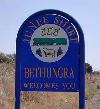 Entering Bethungra