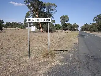 Entering French Park