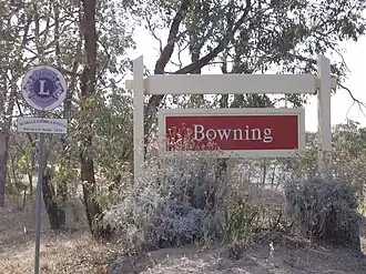 Entering Bowning