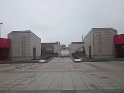 Entrance of Lei Feng Memorial and Party History Museum of the CPC Hunan Provincial Committee in Leifeng Subdistrict.