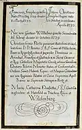 Epitaph inscription "von Hillesheim", from the Thesaurus Palatinus