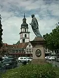 Memorial to Count Franz I before the castle