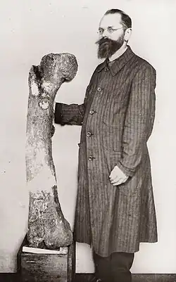 Paleontologist Ernst Stromer, original describer of the Tameryraptor remains