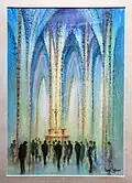 Before God, all men are equal, oil pastels, 1959
