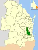 Location within Queensland