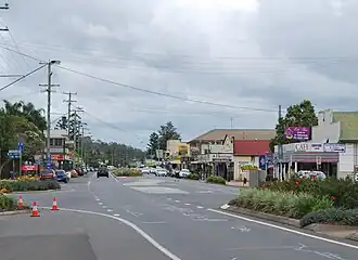 Main street of Esk, the Brisbane Valley Highway