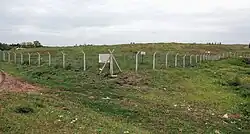Eskiyapar, ancient settlement mound in the northern Turkish province of Çorum, view from the south