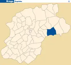 Location of Espinho
