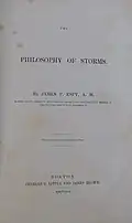 Title page of "The Philosophy of Storms"