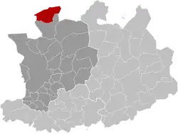 Location of Essen in the province of Antwerp
