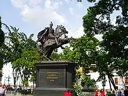 Caracas version of the statue