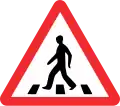 Pedestrian crossing ahead