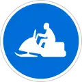 Snowmobile path