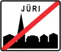 End of built-up area