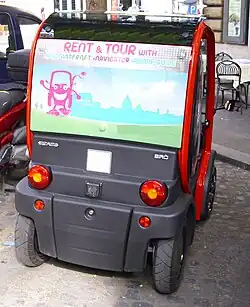 rear view of the Estrima Birò