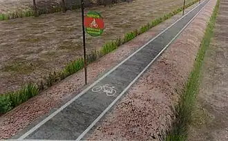 207&nbsp;km (129&nbsp;mi) long cycle highway between Etawah and Agra in India