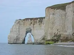 Limestone cliffs in Étretat
