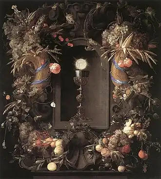 Eucharist in Fruit Wreath, 1648, Kunsthistorisches Museum, Vienna