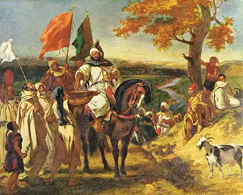 Le Kaïd, chef marocain, Eugène Delacroix, 1837.