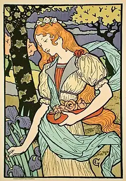 Poster for Grafton Galleries by Eugène Grasset (1893)