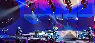 Voyager at the second semi-final of Eurovision 2023