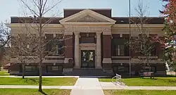 Exterior front view of Library